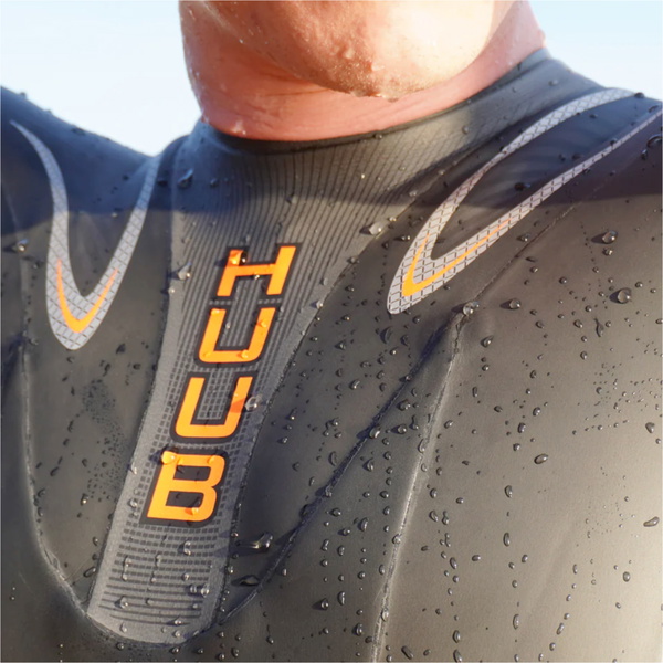 2026 HUUB Mens Vengeance 3/5mm Back Zip Swim Wetsuit TCE35 - Black / Orange